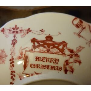 BonJour Yuletide Garland Merry Christmas Soup Cereal‎ Bowl 2014 RARE Vintage